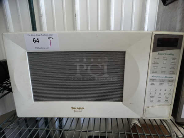 Sharp Model R-430CW Carousel Countertop Microwave Oven w/ Plate. 21x16x12
