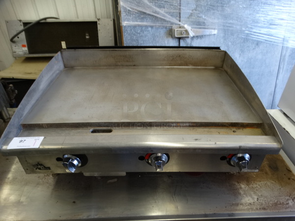 GREAT! Star Stainless Steel Commercial Countertop Gas Powered Flat Top Griddle. 36x28x15