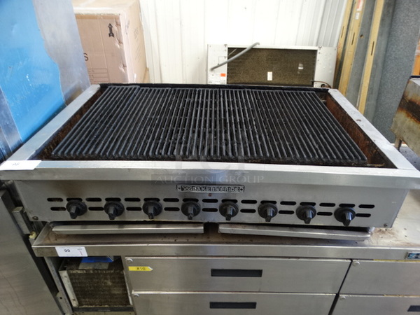 GREAT! Baker's Pride Stainless Steel Commercial Countertop Gas Powered Charbroiler Grill. 48x30x13