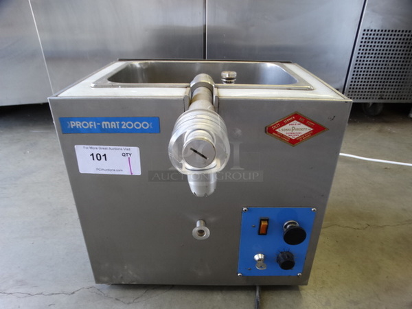 WOW! Profi-mat 2000 Stainless Steel Commercial Countertop Whipped Cream Dispensing Machine. 125 Volt, 1 Phase. 17.5x19x16.5. Tested and Working!