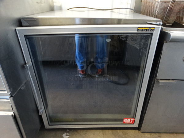 NICE! Silver King Model SKF27C Stainless Steel Commercial Undercounter Freezer Merchandiser. 115 Volts, 1 Phase. 27x30x31. Could Not Test - Unit Trips Breaker