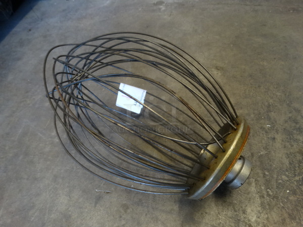 Hobart Metal Commercial 20 Quart Whisk Attachment for Mixer. 8x8x13