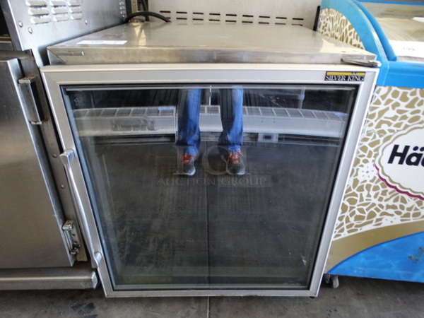 NICE! Silver King Model SKF27C Stainless Steel Commercial Undercounter Freezer Merchandiser. 115 Volts, 1 Phase. 27x30x31. Could Not Test - Unit Trips Breaker