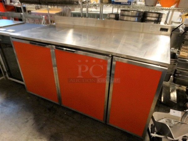 GREAT! 2012 Duke Model RBC-60M Stainless Steel Commercial 2 Door Work Top Cooler. 120 Volts, 1 Phase. 60x30x40. Tested and Powers On But Does Not Get Cold 