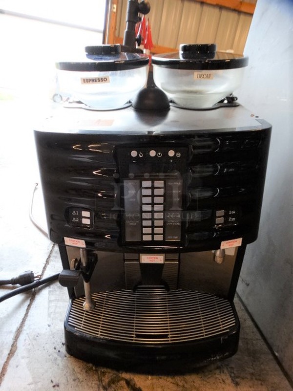 FANTASTIC! Schaerer Model SCA1 Coffee Art Plus Automatic Coffee Machine w/ 2 Hopper Bean Grinders and Steam Wand. Comes w/ Instruction Manual! 200-220 Volts. 16x18x28