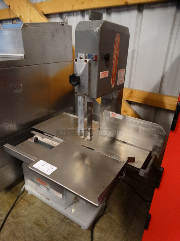 WOW! 2014 Fleetwood Model B-78 Metal Commercial Meat Saw. 110 Volts, 1 Phase. 31x23x40. Tested and Working!