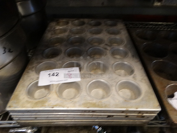 8 Metal 24 Cup Muffin Pans. 13x18x1.5. 8 Times Your Bid!