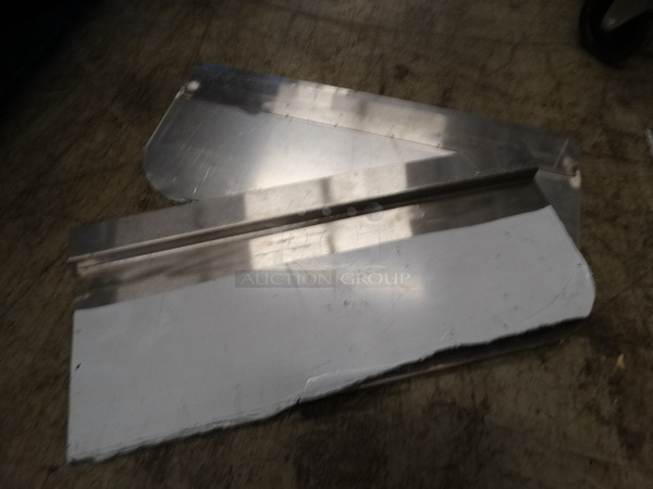 2 Stainless Steel Splash Guards. 22.5x10x1. 2 Times Your Bid!