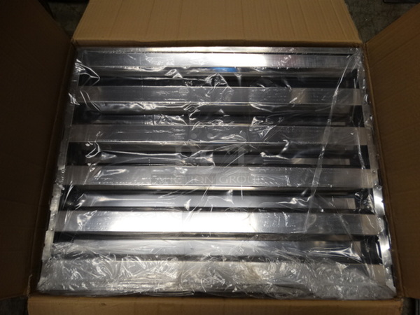 6 BRAND NEW IN BOX! L&J Metal Commercial Grease Hood Filters! 24.5x19.5x2. 6 Times Your Bid!