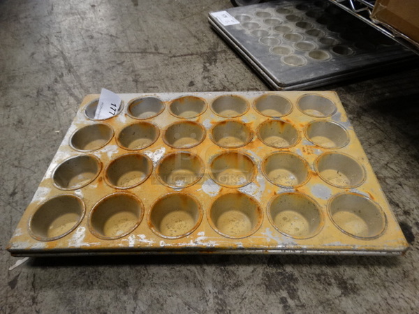 2 Metal 24 Cup Muffin Cup Pans. 14x21x1.5. 2 Times Your Bid!