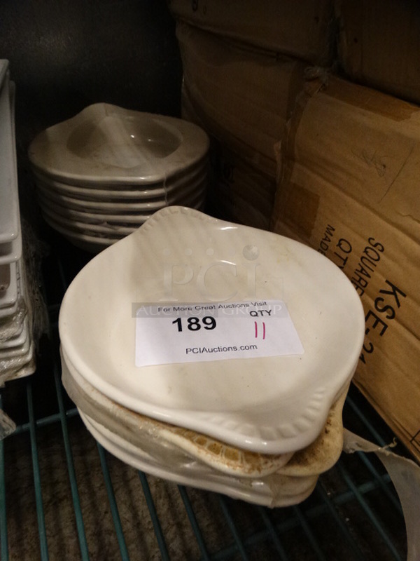 11 White Ceramic Single Casserole Dishes. 8.5x7x1.5. 11 Times Your Bid!