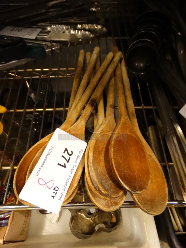 8 Wood Spoons. 14