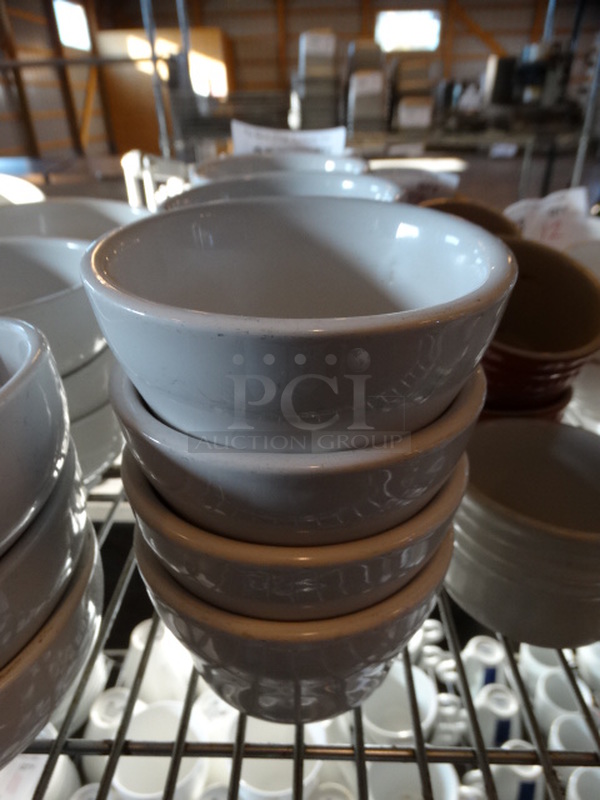 16 White Ceramic Bowls. 4x4x2.5. 16 Times Your Bid!