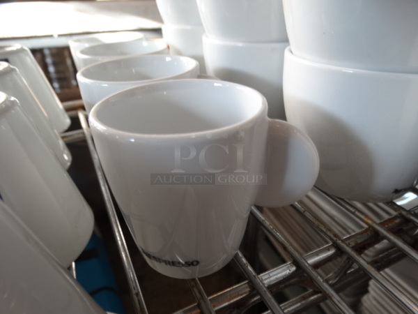5 White Ceramic Mugs. 3x2x2.5. 5 Times Your Bid!