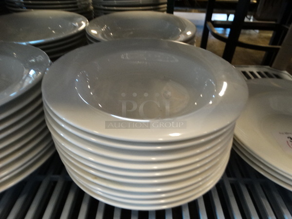 20 White Ceramic Pasta Plates. 11x11x2. 20 Times Your Bid!
