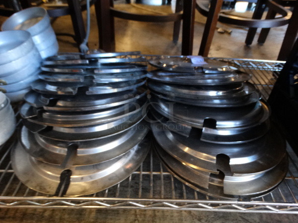 19 Stainless Steel Round Lids. 11.5x11.5. 19 Times Your Bid!