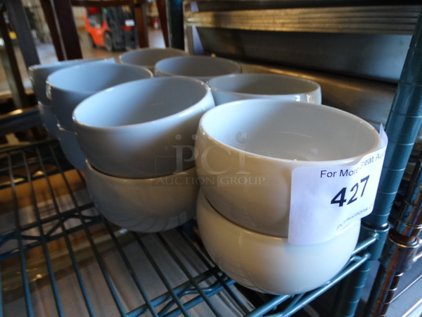 14 White Ceramic Bowls. 5x5x3. 14 Times Your Bid!
