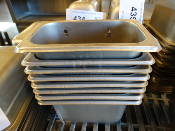 20 Stainless Steel 1/9 Size Drop In Bins. 1/9x4. 20 Times Your Bid!