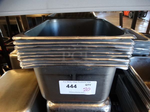 20 Stainless Steel 1/2 Size Drop In Bins. 1/2x6. 20 Times Your Bid!