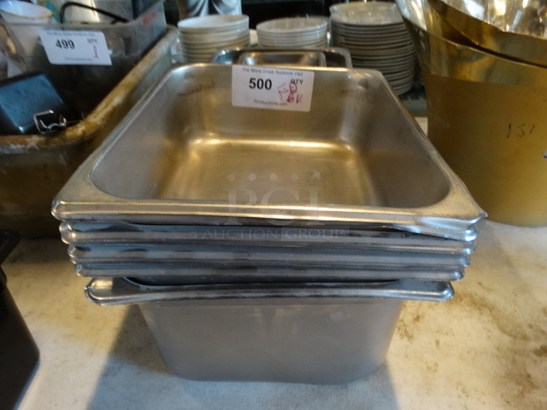 12 Various Stainless Steel Drop In Bins. Includes 1/2x4. 12 Times Your Bid!