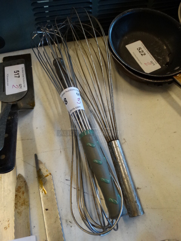 3 Metal Whisks. Includes 18