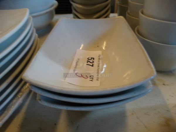 3 White Ceramic Bowls. 8x6x2.5. 3 Times Your Bid!