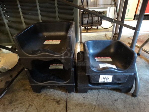 4 Poly Booster Seats. Includes 13x12x9.5. 4 Times Your Bid!
