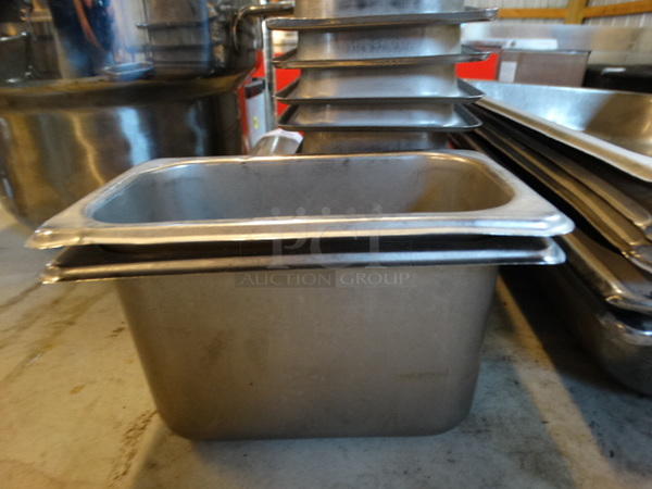 22 Stainless Steel 1/9 Size Drop In Bins. 1/9x4. 22 Times Your Bid!