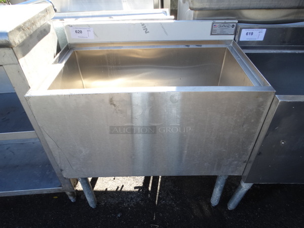 Stainless Steel Commercial Ice Bin w/ Cold Plate. 30x18.5x33