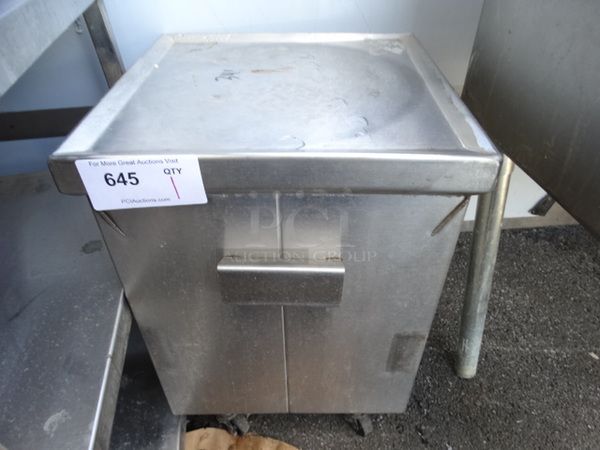 Stainless Steel Equipment Stand on Commercial Casters. 15x16x24