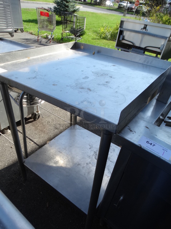 Stainless Steel Table w/ Undershelf. 30x30x40