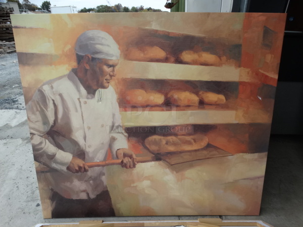 3 Pictures; Lady on Bike, Baker and Skateboarder. 51.5x1x60.5. 3 Times Your Bid!  - Image 3 of 8