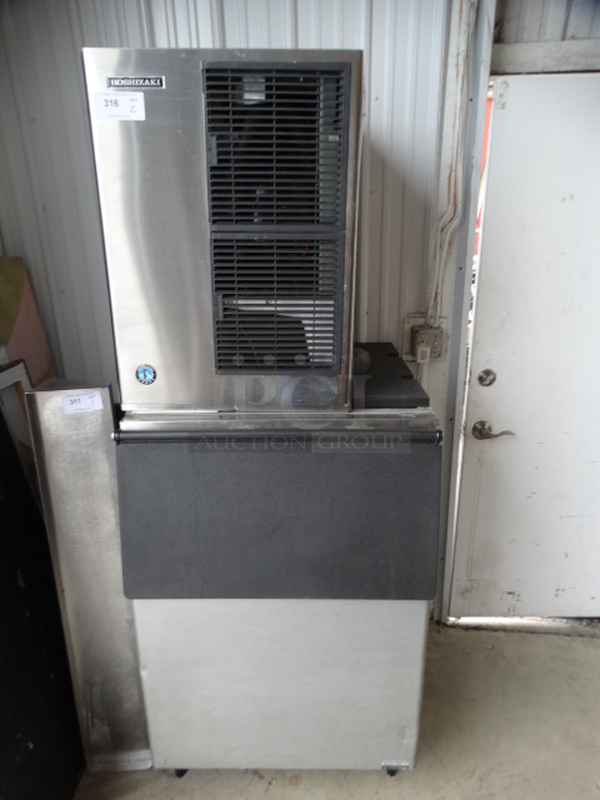 2 GREAT! Items; Hoshizaki Model KM-515MAJ Stainless Steel Commercial Ice Machine Head and Commercial Ice Machine Bin. 115 Volts, 1 Phase. 31x33x77. 2 Times Your Bid! Makes One Unit
