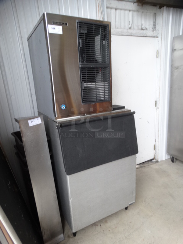 2 GREAT! Items; Hoshizaki Model KM-515MAJ Stainless Steel Commercial Ice Machine Head and Commercial Ice Machine Bin. 115 Volts, 1 Phase. 31x33x77. 2 Times Your Bid! Makes One Unit - Image 3 of 8