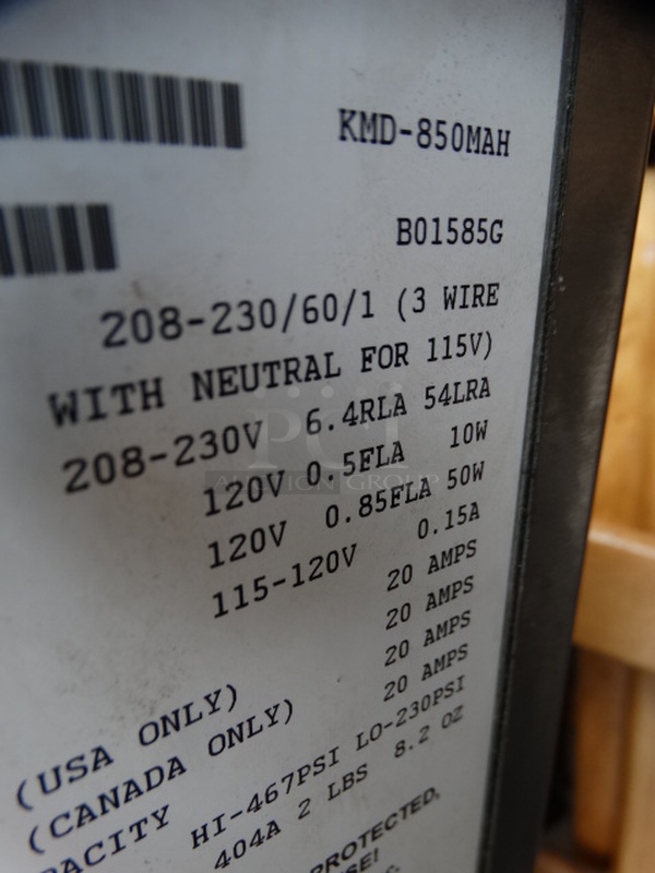 GREAT! Hoshizaki Model KMD-850MAH Stainless Steel Commercial Ice Machine Head. 208-230 Volts, 1 Phase. 30x25x28.5 - Image 7 of 7