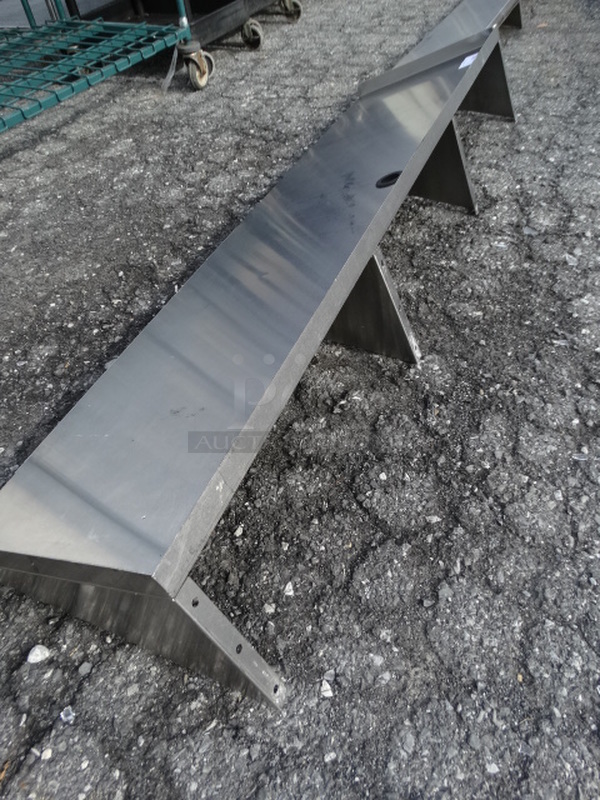 Stainless Steel Shelf. 72x18x10 - Image 3 of 4