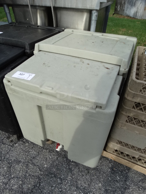 Cambro Light Tan Poly Bin on Commercial Casters. 23x32x29 - Image 2 of 5
