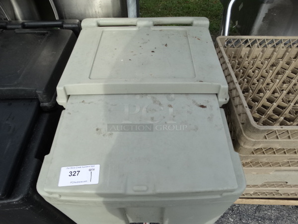 Cambro Light Tan Poly Bin on Commercial Casters. 23x32x29 - Image 4 of 5