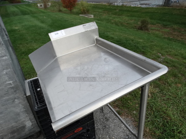 Stainless Steel Commercial Right Side Clean Side Dishwasher Table. 24x31x44  - Image 4 of 4