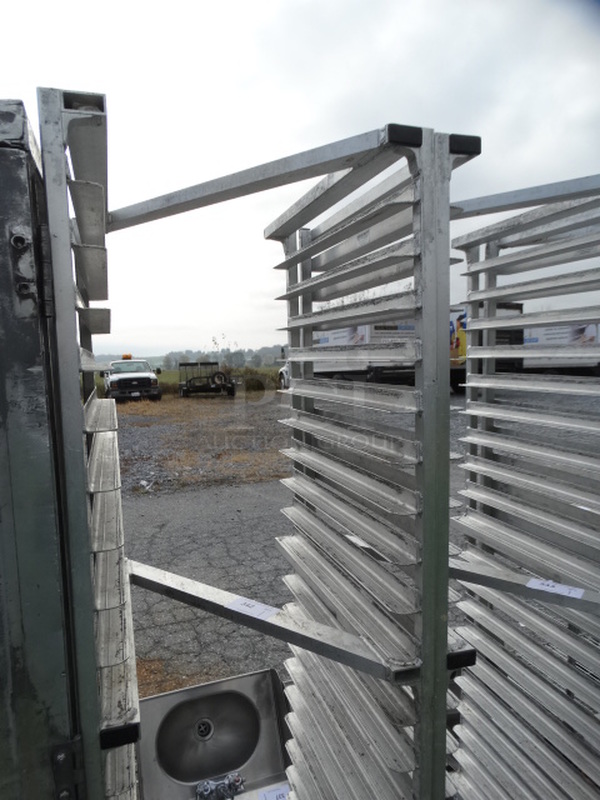 Metal Commercial Pan Transport Rack on Commercial Casters. 20.5x27x70 - Image 3 of 4