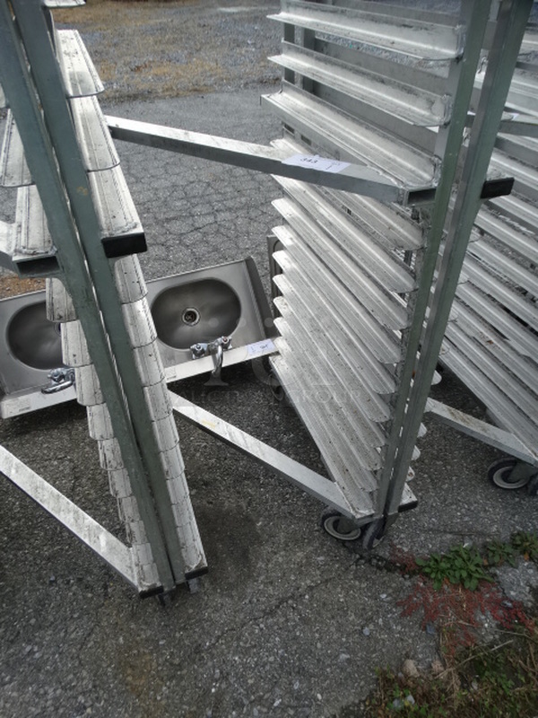 Metal Commercial Pan Transport Rack on Commercial Casters. 20.5x27x70 - Image 3 of 4