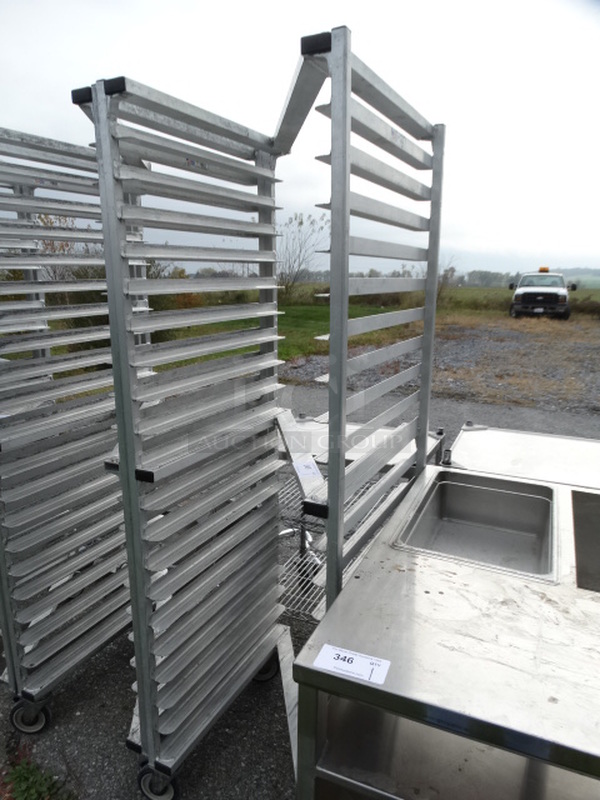 Metal Commercial Pan Transport Rack on Commercial Casters. 20.5x27x70 - Image 3 of 5