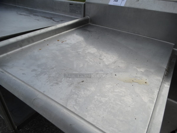 Stainless Steel Commercial 3 Bay Sink w/ Left Side Drainboard, Faucets, Handles and Spray Nozzle Attachment. 105x30x43. Bays 1824x12. Drainboard 22x27x2 - Image 4 of 9