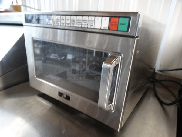 NICE! Stainless Steel Commercial Countertop Microwave Oven. 16.5x19x13 - Image 2 of 6