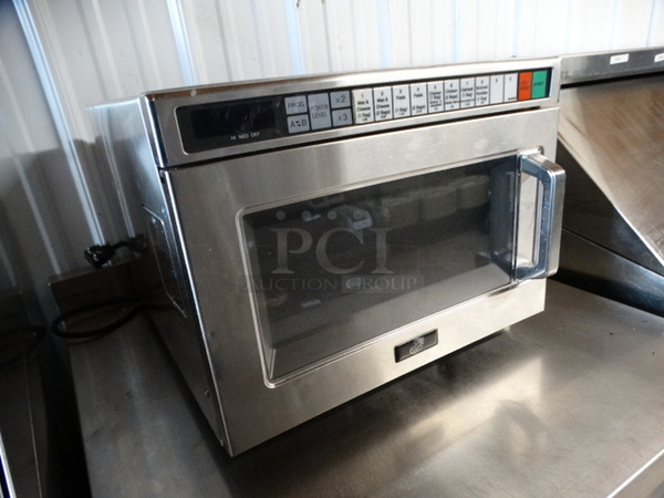 NICE! Stainless Steel Commercial Countertop Microwave Oven. 16.5x19x13 - Image 3 of 6