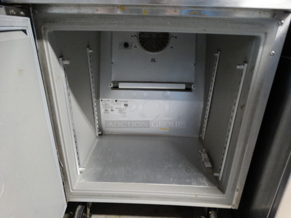 NICE! Randell Model 9402-7 Stainless Steel Commercial Single Door Undercounter Cooler on Commercial Casters. 115 Volts, 1 Phase. 27x30x38.5. Tested and Working! - Image 4 of 5
