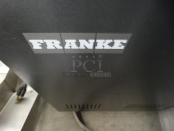 BEAUTIFUL! Franke Metal Commercial Countertop Automatic Espresso Machine w/ 4 Hoppers and Steam Wand. 12.5x22x35 - Image 8 of 9
