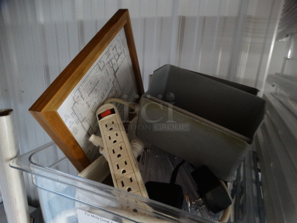 ALL ONE MONEY! Lot of Various Items Including Power Strip, Spray Bottle and Full Size Drop In Bin! - Image 3 of 6