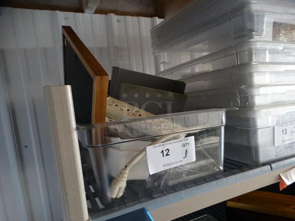ALL ONE MONEY! Lot of Various Items Including Power Strip, Spray Bottle and Full Size Drop In Bin! - Image 4 of 6