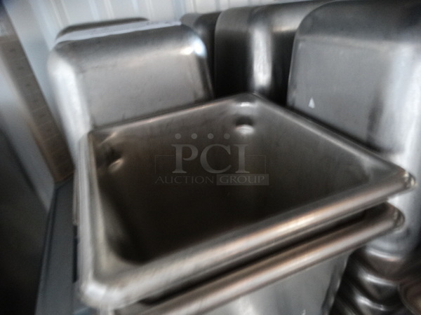 10 Stainless Steel 1/6 Size Drop In Bins. 1/6x6. 10 Times Your Bid! - Image 3 of 3
